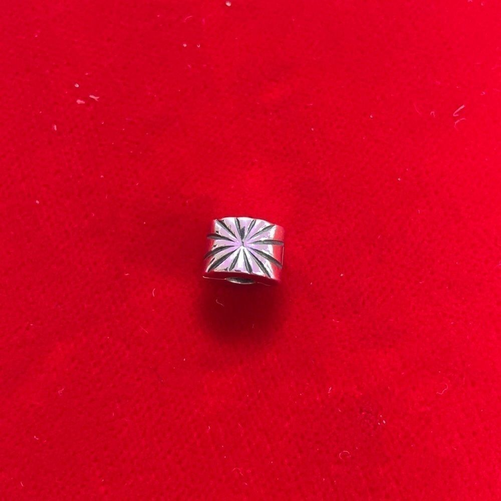 Pandora ALE Sterling Silver Sunburst Clip Charm